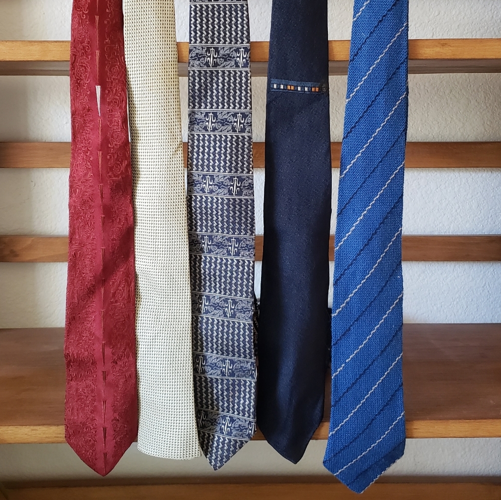 5 Vintage 1950's ties